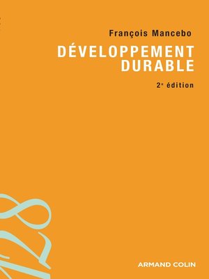 cover image of Développement durable